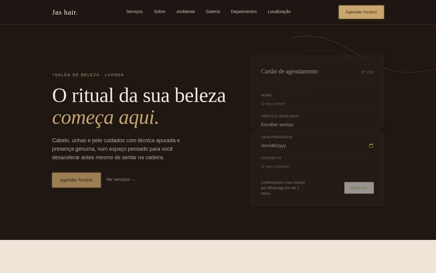 Jas Hair — Salão de Beleza